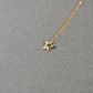 open gold star charm