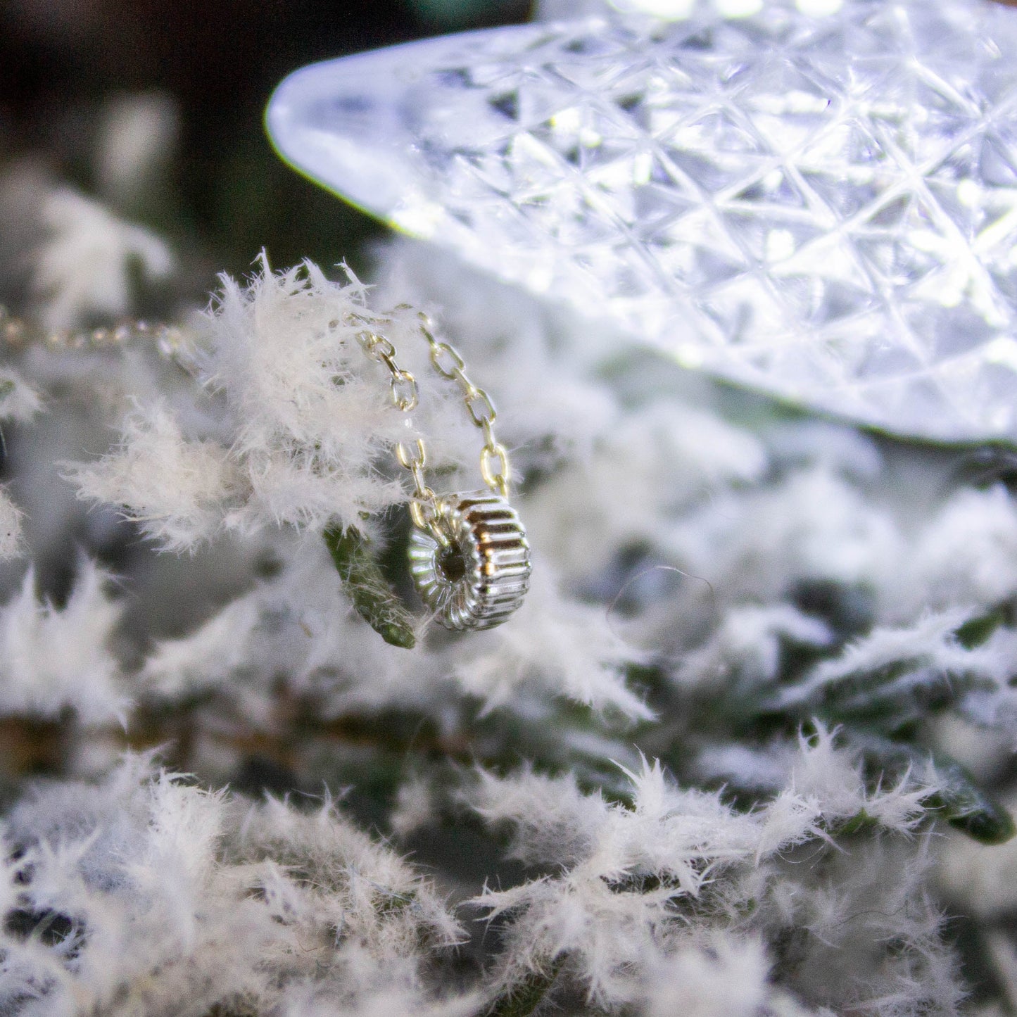 grooved bead silver